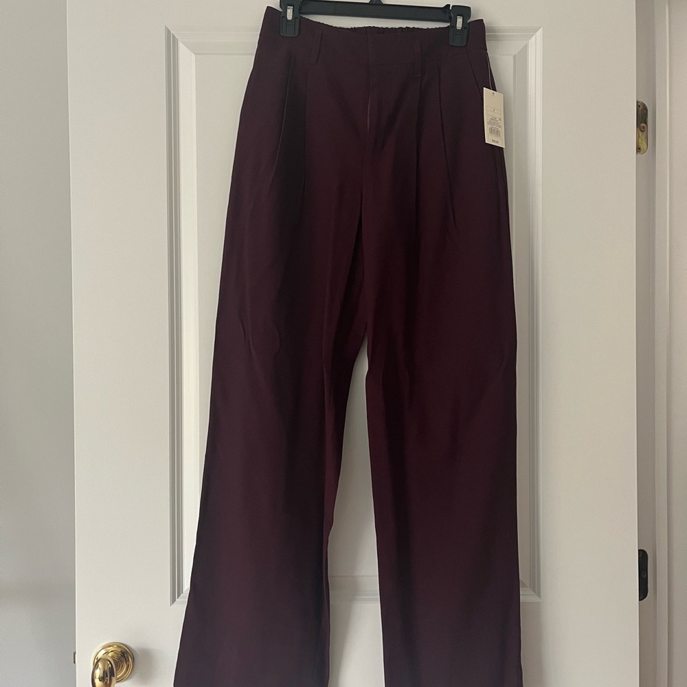 Target Purple Wide Leg Pants High-Waisted